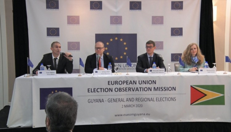 EU observer mission wants to examine Mingo’s statements of poll for Region Four