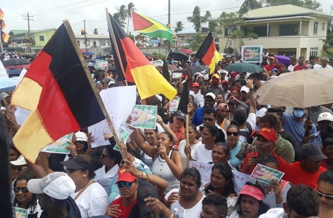 Several arrested following PPP supporters’ protest at Mon Repos, Lusignan