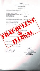 Fraudulent and Illegal