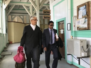 Trinidadian Senior Counsel Douglas Mendes (left) and attorney Anil Nandlall
