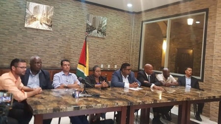 Joint political parties unite in call for int’l sanctions against APNU/AFC