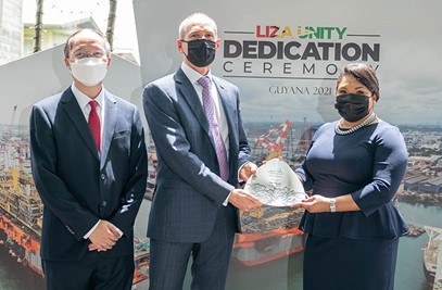 First Lady is ‘Godmother’ of Liza Unity FPSO