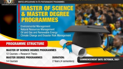 UG introduces four new Master’s Degree programmes