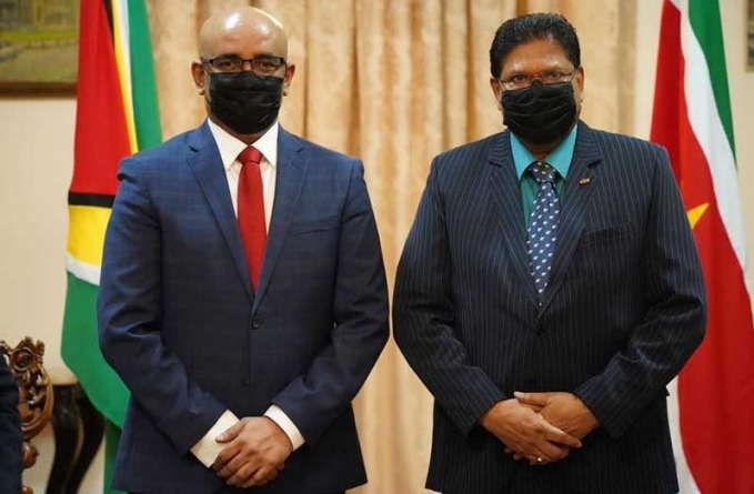 Guyana, Suriname to advance talks on joint ‘environment’ strategy