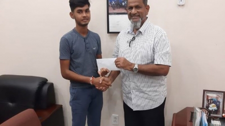 Mohamed’s Enterprise rewards young Ramgobin for outstanding performance at CSEC
