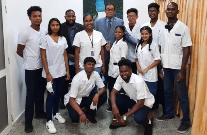 Guyanese students in Cuba share concerns with Ambassador Majeed